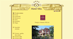 Desktop Screenshot of hotel-villa.cz